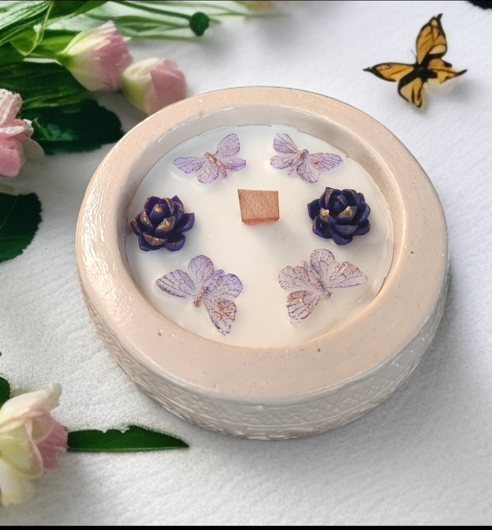 Doğal El yapımı Taş Mum