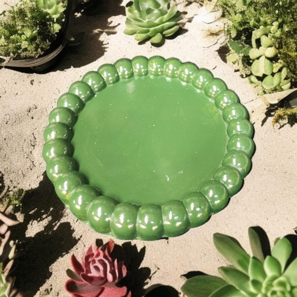 Bubble tabaklı Vanilya Kokulu Ahşap Fitilli Mum