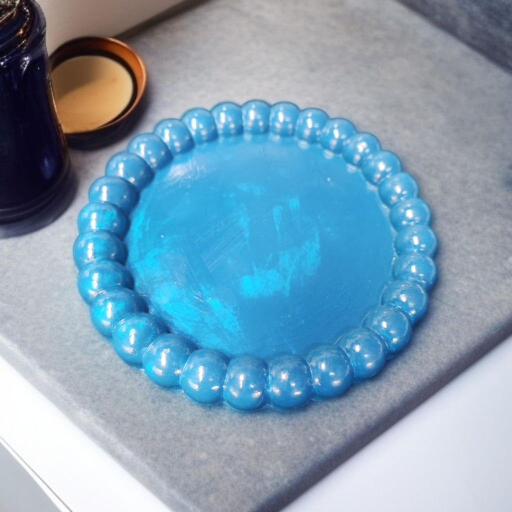 Bubble Tabaklı Vanilya kokulu Ahşap Fitilli  Mum